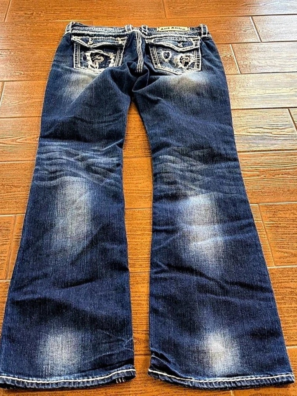 y2K Rock Revival Kai Bootcut Jeans Blue Waist 31